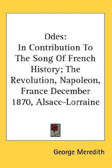 ODES: IN CONTRIBUTION TO THE SONG OF FRE