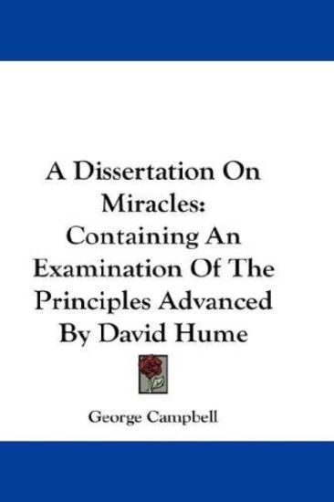 Dissertation On Miracles
