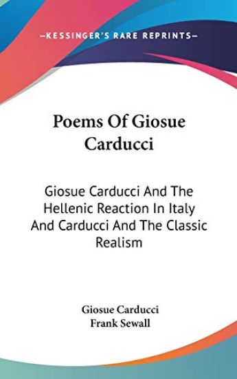 Poems of Giosue Carducci