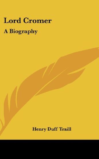 Lord Cromer – Henry Duff Traill, kirjan kansikuva