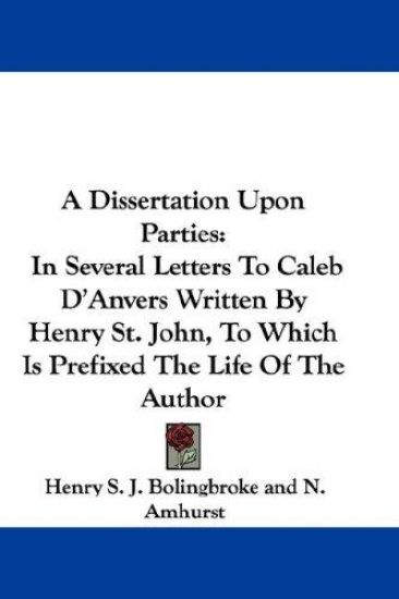 A Dissertation upon Parties