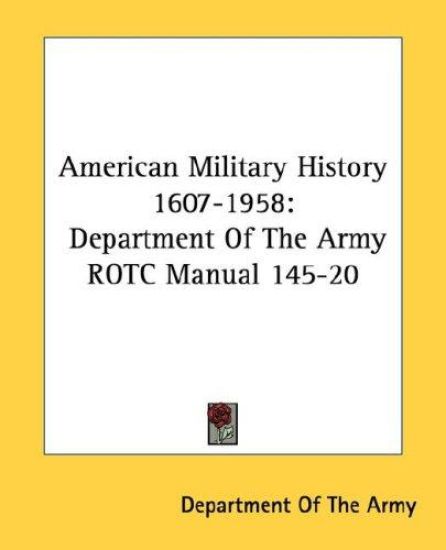 American Military History 1607-1958 – Department of the Army, kirjan kansikuva