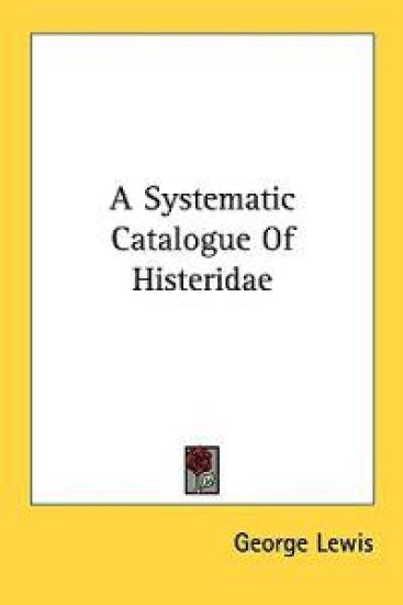 A Systematic Catalogue Of Histeridae