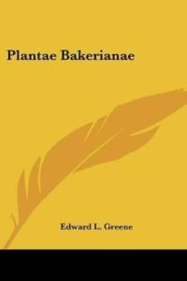 Plantae Bakerianae