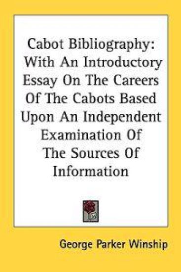 Cabot Bibliography