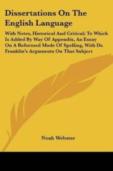Dissertations On The English Language