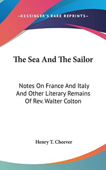 The Sea And The Sailor