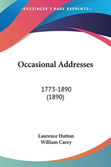 Occasional Addresses