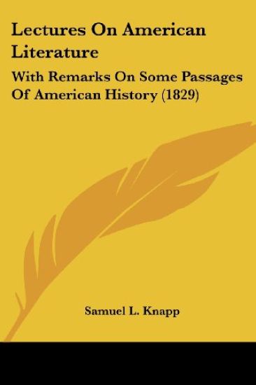 Lectures On American Literature