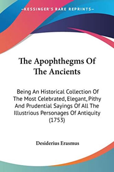 The Apophthegms Of The Ancients