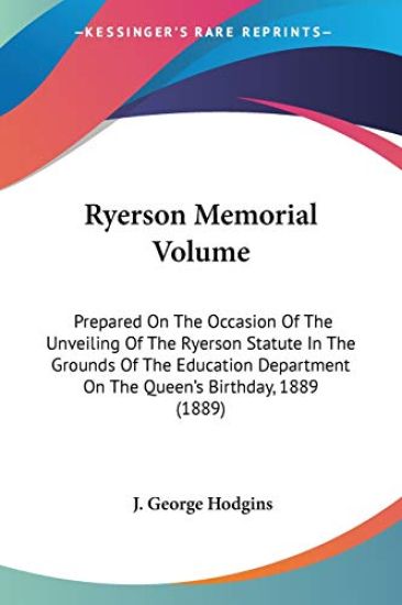 Ryerson Memorial Volume