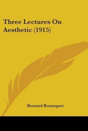 Three Lectures On Aesthetic 1915