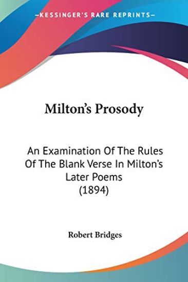 Milton's Prosody