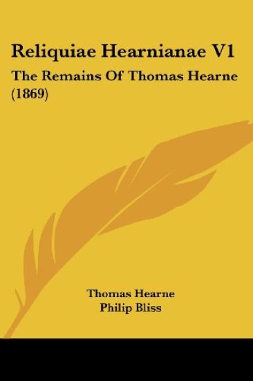 Reliquiae Hearnianae