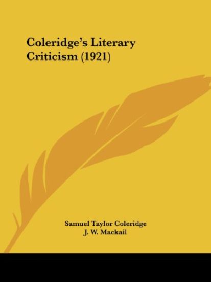 Coleridge's Literary Criticism