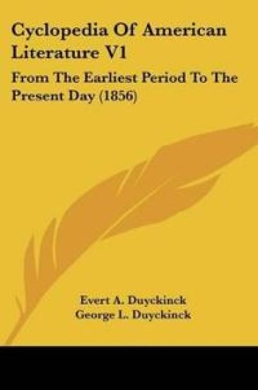 Cyclopedia Of American Literature