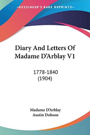 Diary And Letters Of Madame D'Arblay