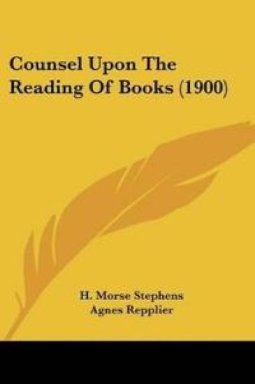 Counsel Upon The Reading Of Books