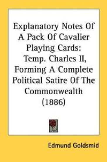 Explanatory Notes Of A Pack Of Cavalier Playing Cards