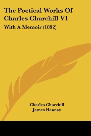 The Poetical Works Of Charles Churchill