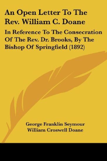 An Open Letter To The Rev. William C. Doane