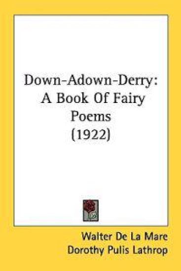 Down-Adown-Derry – Walter De LA Mare, kirjan kansikuva