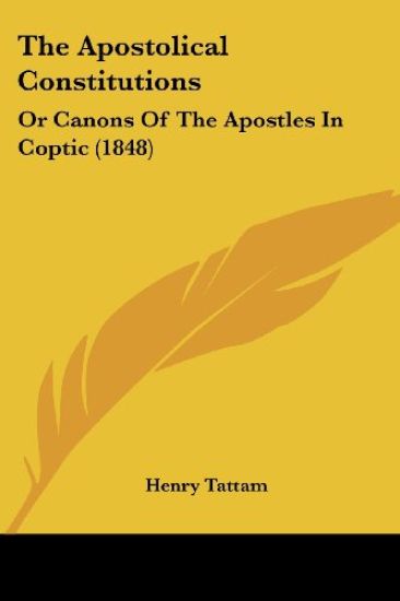 The Apostolical Constitutions