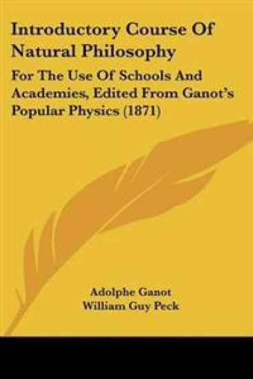 Introductory Course Of Natural Philosophy