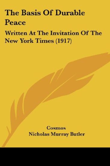 The Basis Of Durable Peace