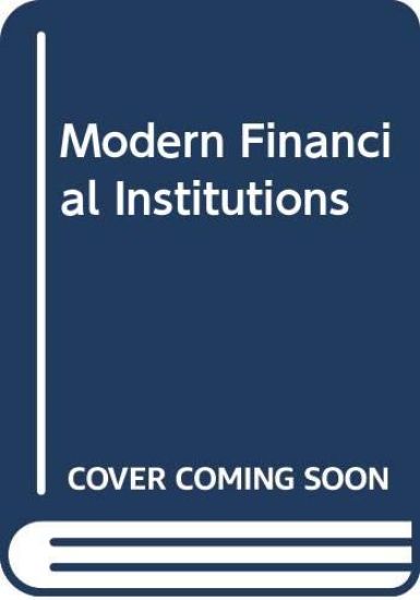 Modern Financial Institutions – James Kolari, kirjan kansikuva