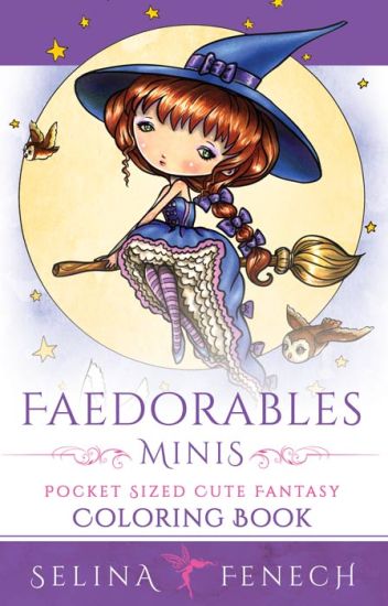 Faedorables Minis - Pocket Sized Cute Fantasy Coloring Book