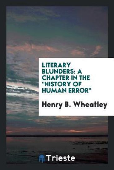 Literary Blunders