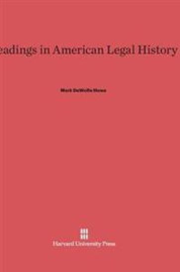 Readings in American Legal History