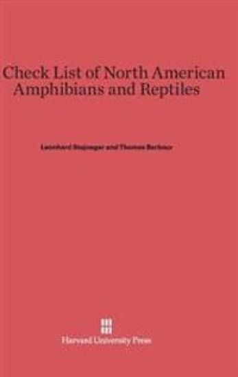 A Check List of North American Amphibians and Reptiles