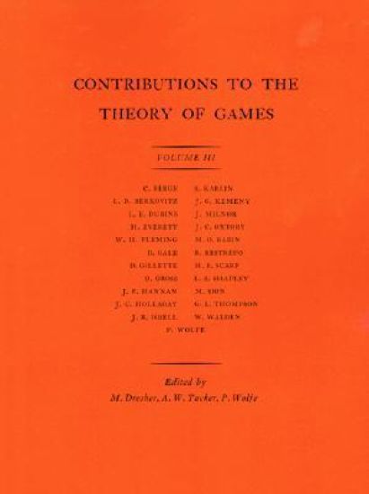 Contributions to the Theory of Games, Volume III