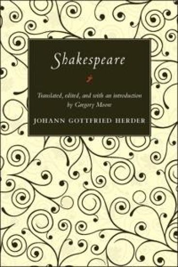 Shakespeare – Johann Gottfried Herder, kirjan kansikuva