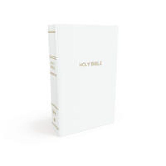 NKJV, Gift and Award Bible, Leather-Look, White, Red Letter, Comfort Print