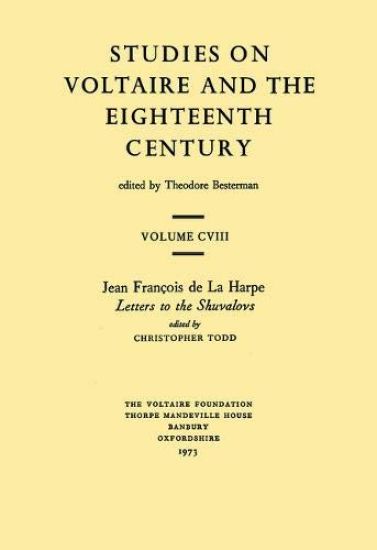 Jean François de la Harpe, 'Letters to the Shuvalovs'