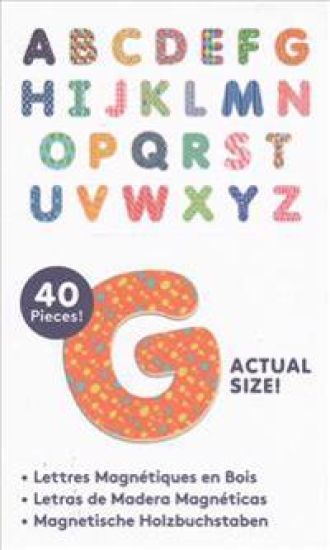 Pattern Pop Wooden Magnetic Letters