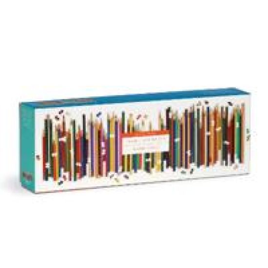 Frank Lloyd Wright Colored Pencils Shaped Panoramic Puzzle