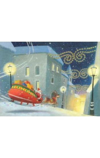 Santa's on His Way Advent Calendar – Ulises Wensell, kirjan kansikuva