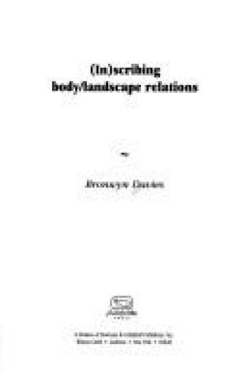 (In)scribing Body/Landscape Relations