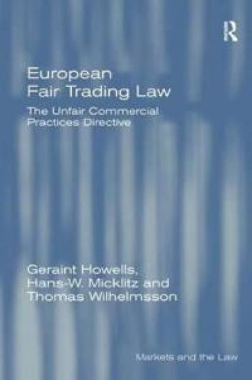 European Fair Trading Law – Geraint Howells, kirjan kansikuva