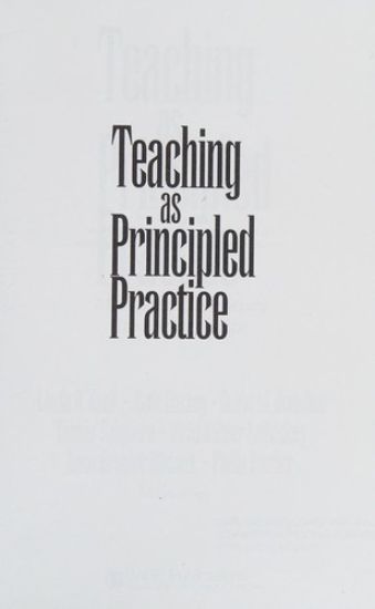 Teaching as Principled Practice – Linda Ruth Kroll, kirjan kansikuva