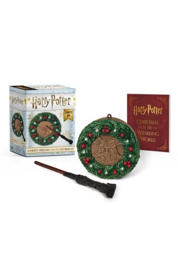 Harry Potter: Hogwarts Christmas Wreath and Wand Set