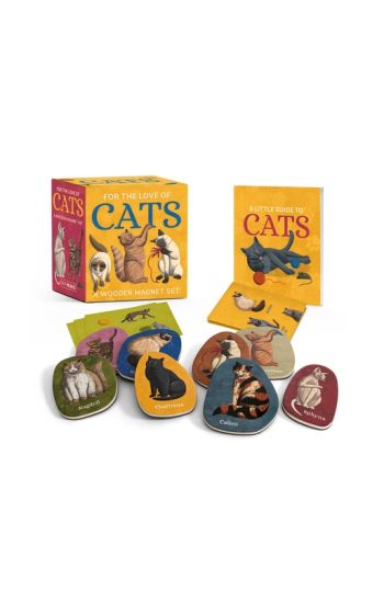 For the Love of Cats: A Wooden Magnet Set