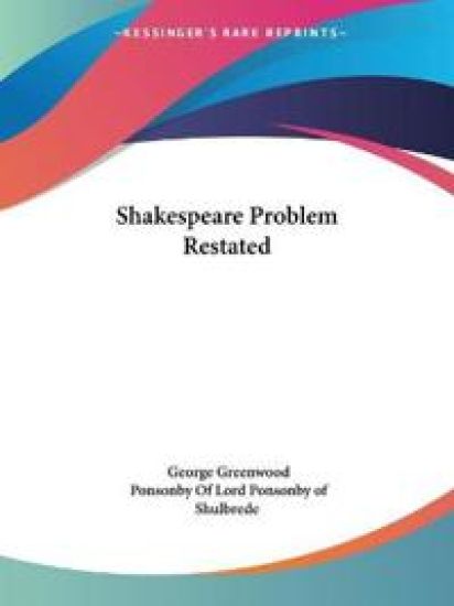 The Shakespeare Problem Restated 1937