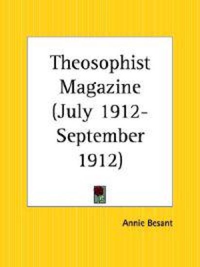 Theosophist Magazine July 1912-September 1912