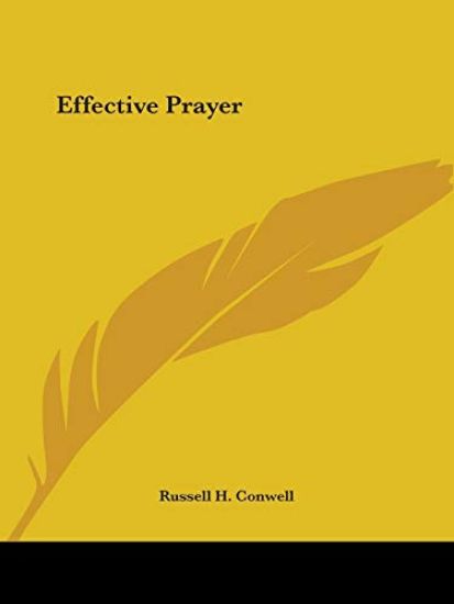 Effective Prayer 1921 – Russell H. Conwell, kirjan kansikuva