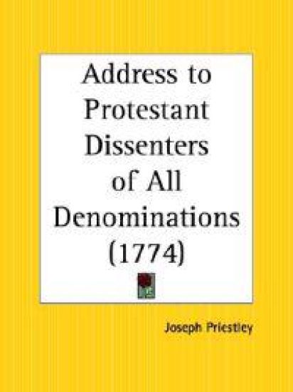 Address to Protestant Dissenters of All Denominations, 1774